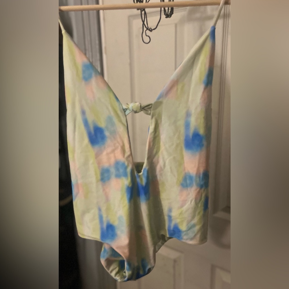 Women’s brand new one piece tie-dye, bathing suit with tags